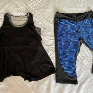 Be Inspired 1X Yoga/Workout Tank Top & Capri Leggi